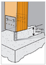 Опора стовпа Simpson Strong-Tie (SST) гаряче-оцинкована для бетонування 73х40х90х4,0мм, арматура М18х200